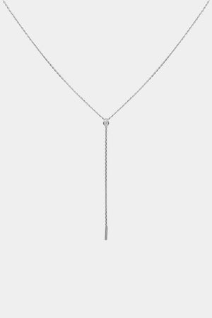 Diamond Lariat | 9K White Gold | Natasha Schweitzer