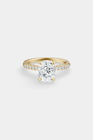 Diamond Solitaire Ring | Harley Diamond Band | Natasha Schweitzer