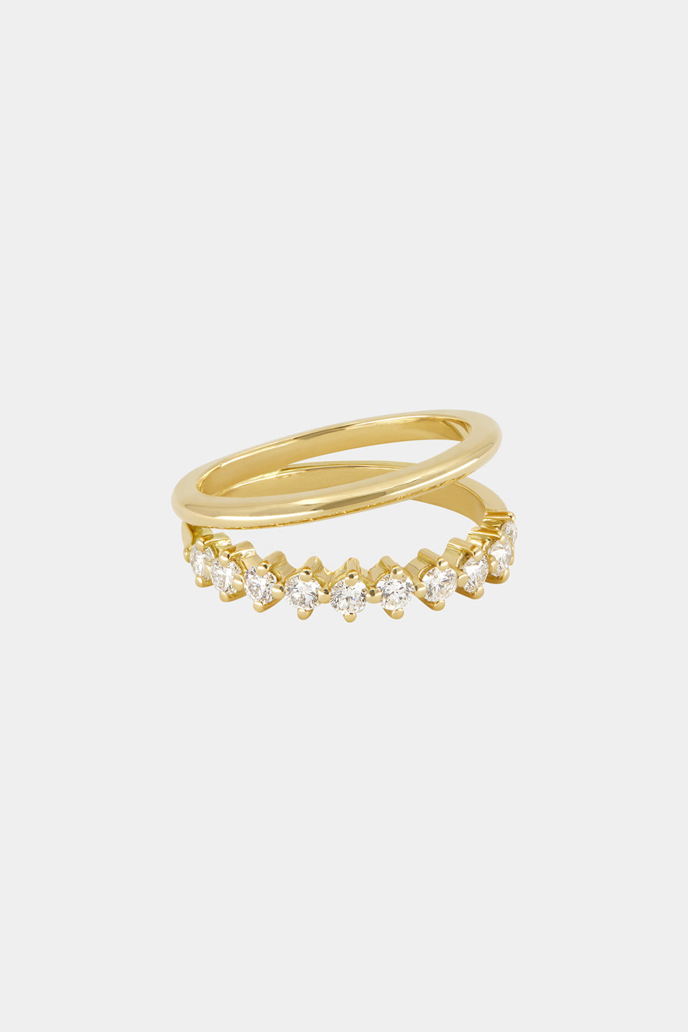 Double Band Buttercup Ring | Yellow Gold