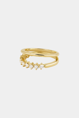 Double Band Buttercup Ring | Yellow Gold | Natasha Schweitzer