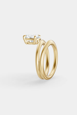 Double Band Diamond Oval Ring | 18K Gold | Natasha Schweitzer