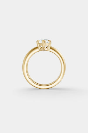 Double Band Diamond Pear Ring | 18K Gold | Natasha Schweitzer