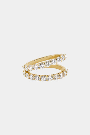 Double Band Georgie Ring | 18K Yellow Gold | Natasha Schweitzer
