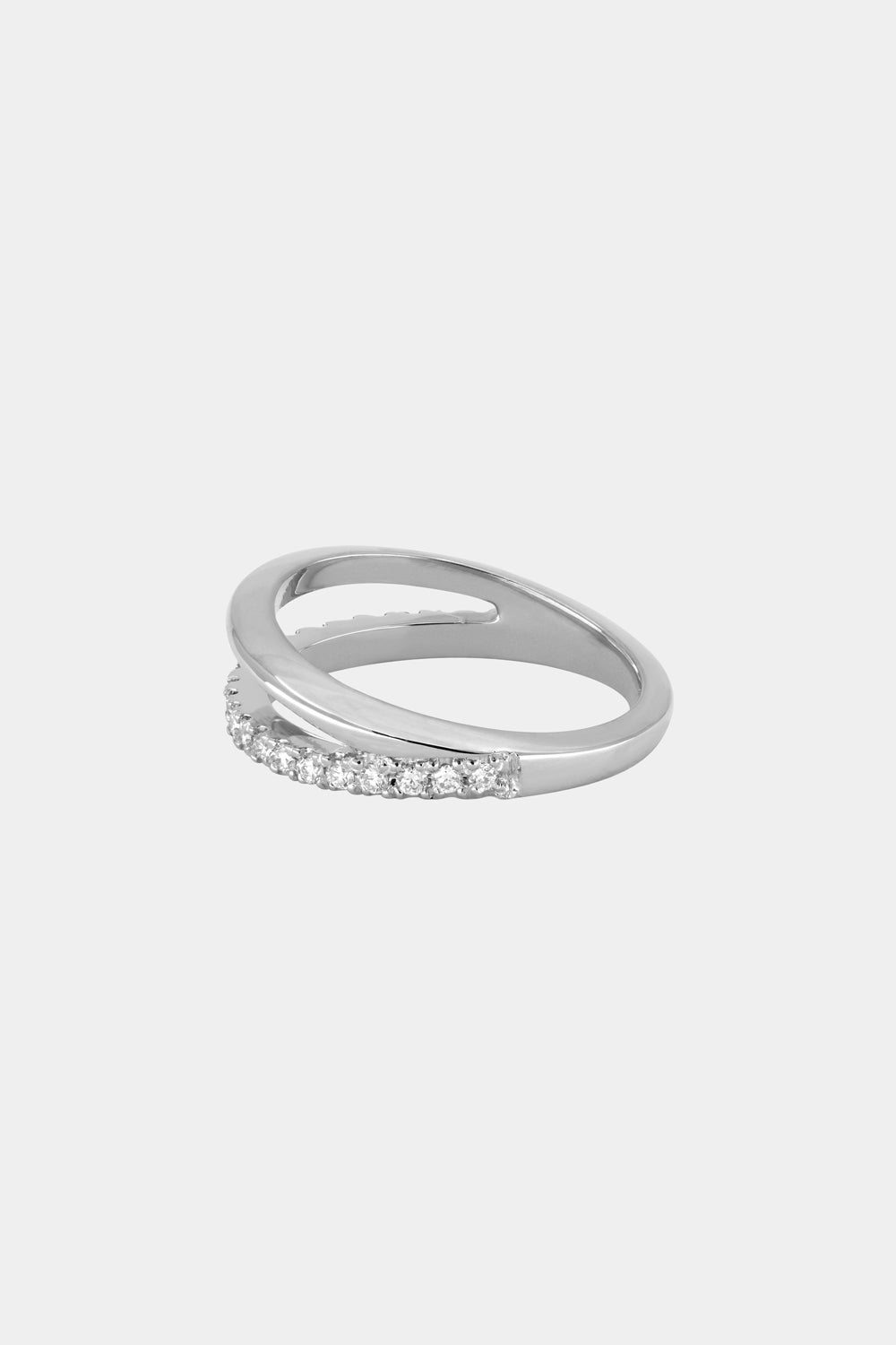 Double Band Harley Ring | White Gold| Natasha Schweitzer