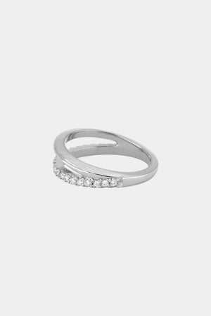 Double Band Harley Ring | White Gold | Natasha Schweitzer