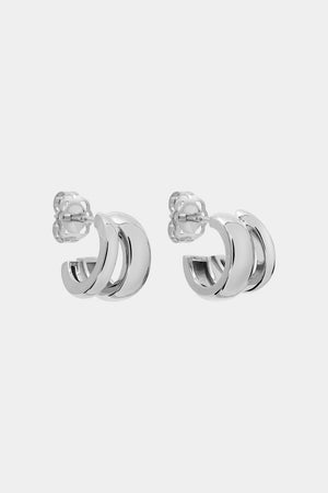 Sabine Hoops | Silver or 9K White Gold, More Options Available | Natasha Schweitzer