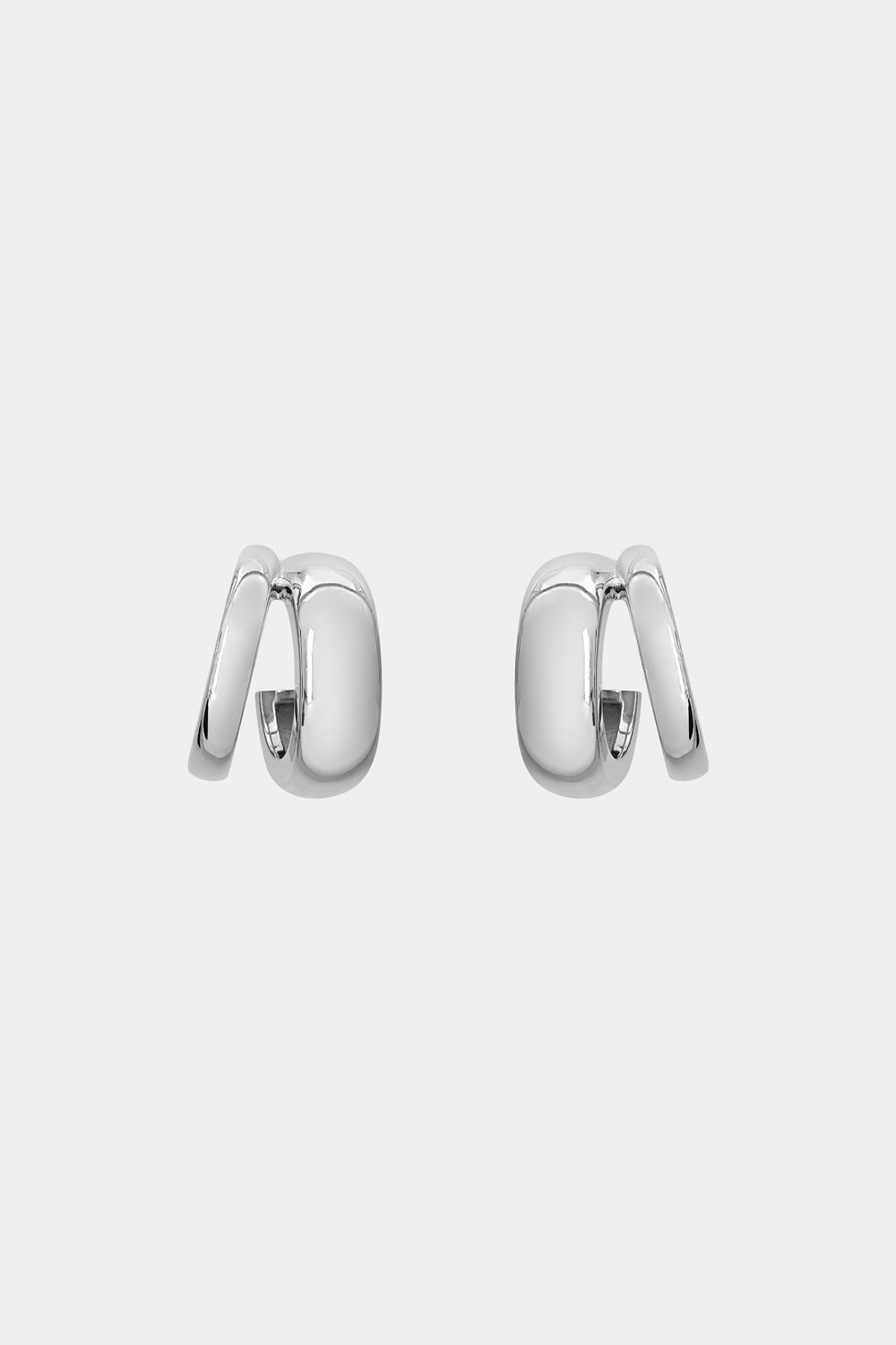 Sabine Hoops | Silver or 9K White Gold, More Options Available