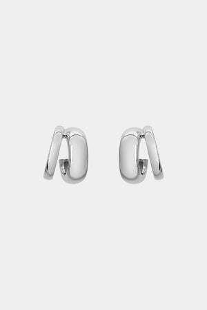 Sabine Hoops | Silver or 9K White Gold, More Options Available | Natasha Schweitzer