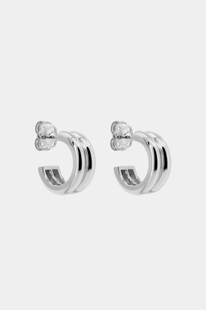 Double Orielle Hoops | Silver | Natasha Schweitzer