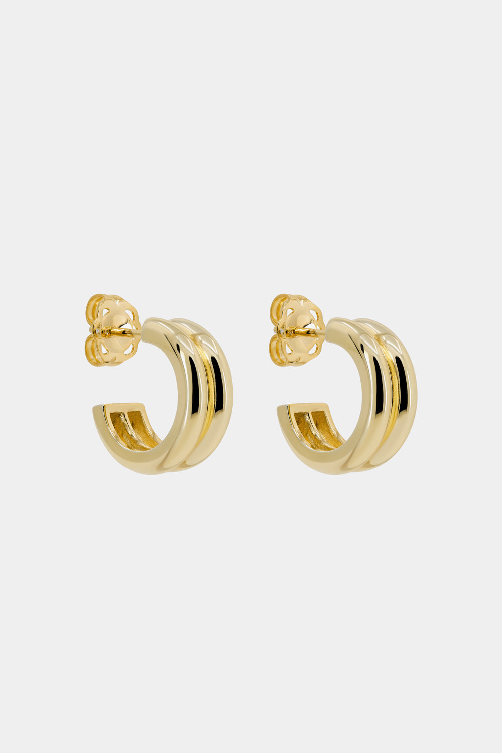 Double Orielle Hoops | Yellow Gold| Natasha Schweitzer