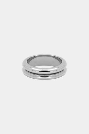 Double Orielle Ring | Silver or 9K White Gold | Natasha Schweitzer