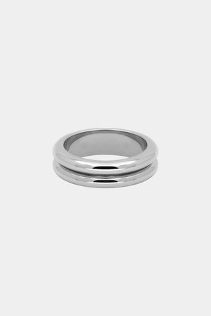 Double Orielle Ring | Silver or 9K White Gold | Natasha Schweitzer