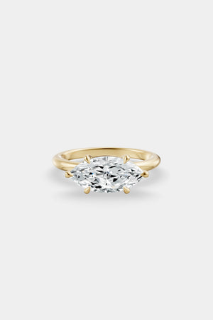 East West Marquise Diamond Ring | 18K Gold | Natasha Schweitzer