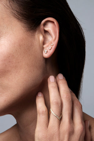 En Pointe Diamond Ring | White Gold | Natasha Schweitzer
