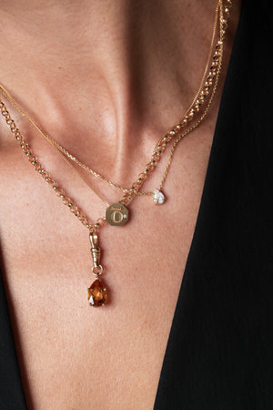 Pear Citrine Attachment | 9K Yellow Gold | Natasha Schweitzer