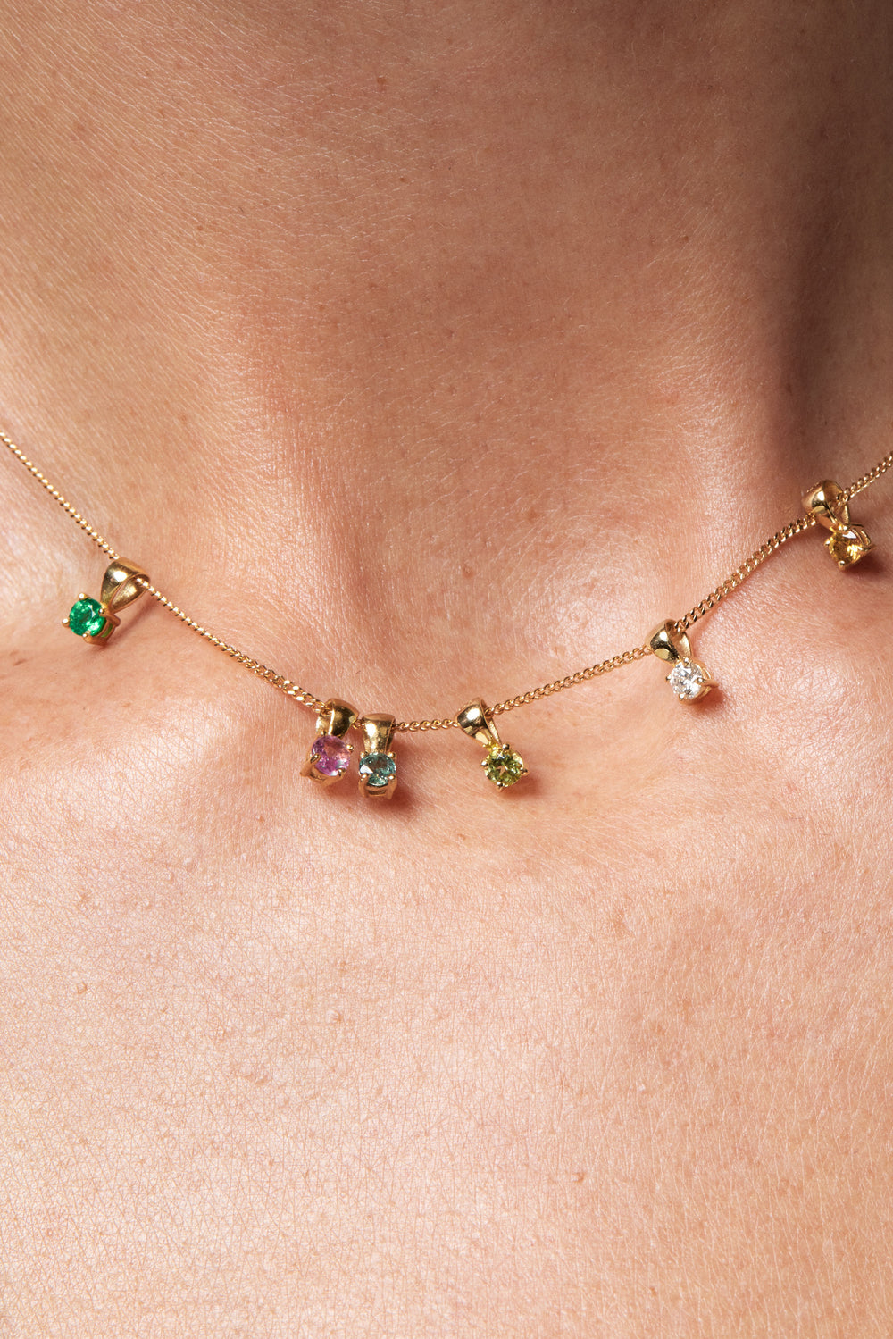 Birthstone Necklace | 9K Yellow Gold| Natasha Schweitzer