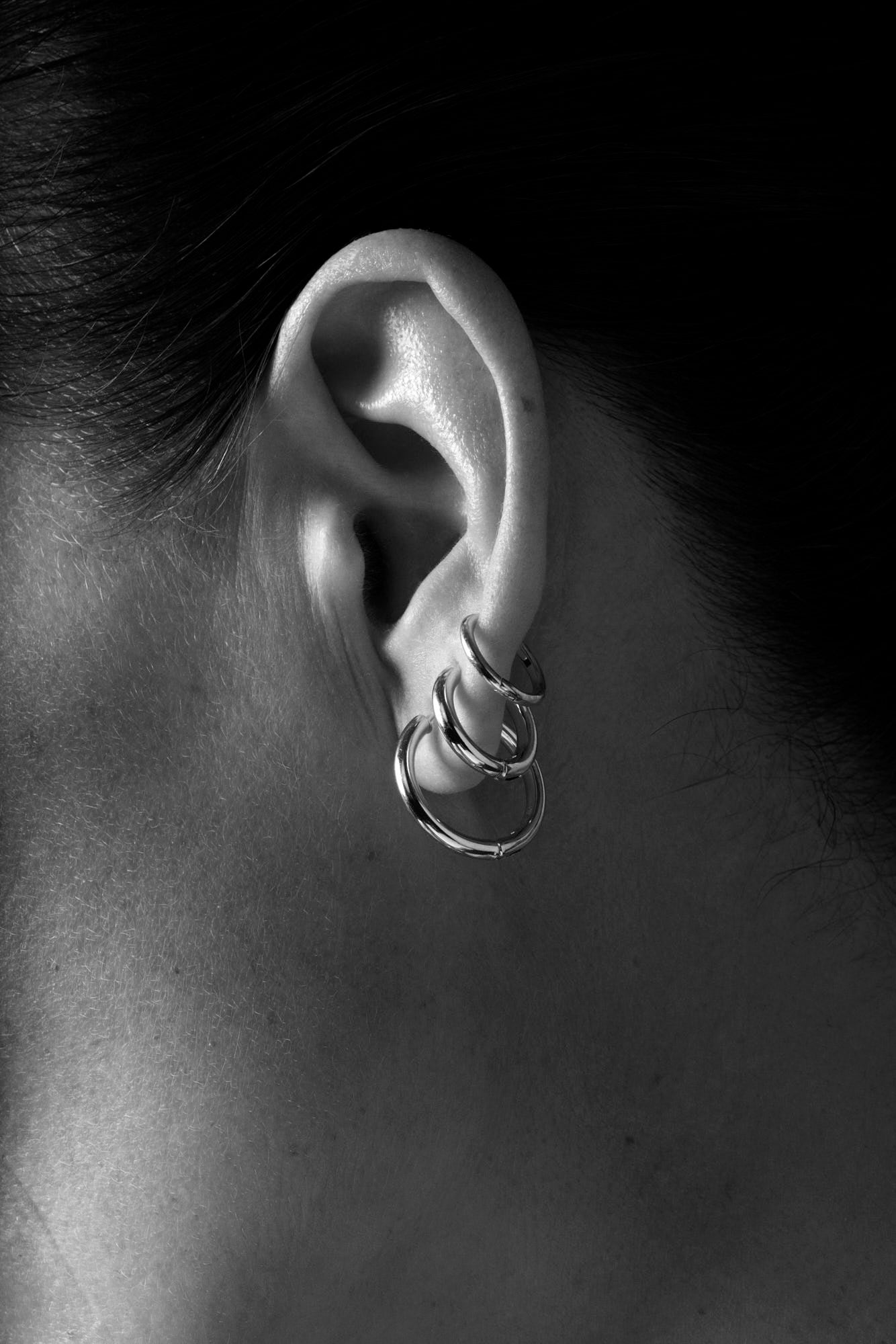 Orielle Hoops | 9K White Gold, More sizes available