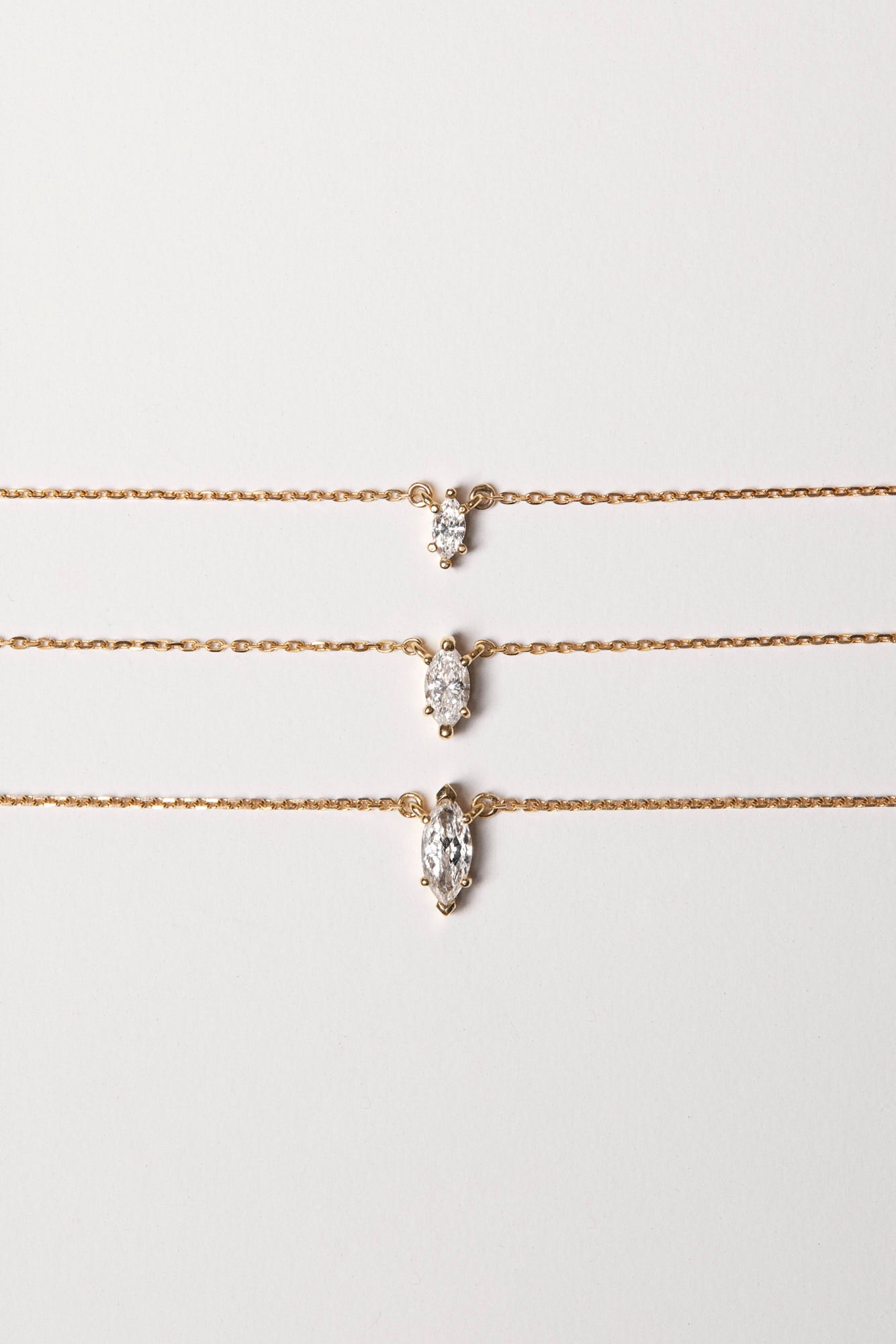 Marquise Diamond Necklace | 18K Gold| Natasha Schweitzer