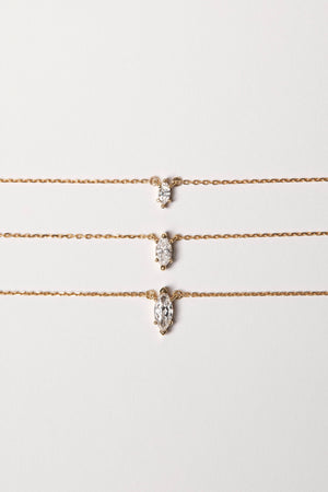Marquise Diamond Necklace | 18K Gold | Natasha Schweitzer
