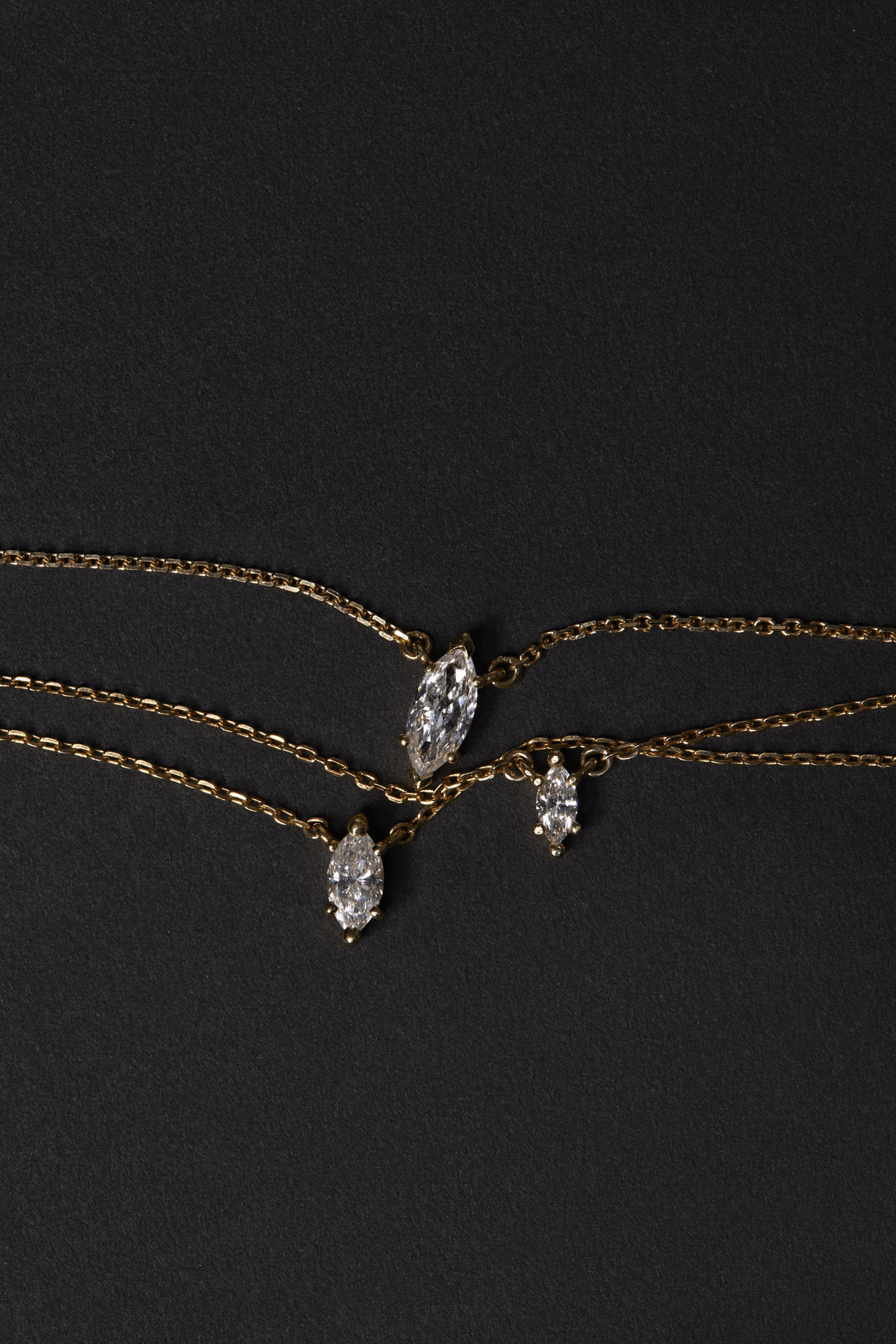 Marquise Diamond Necklace | 18K Gold| Natasha Schweitzer