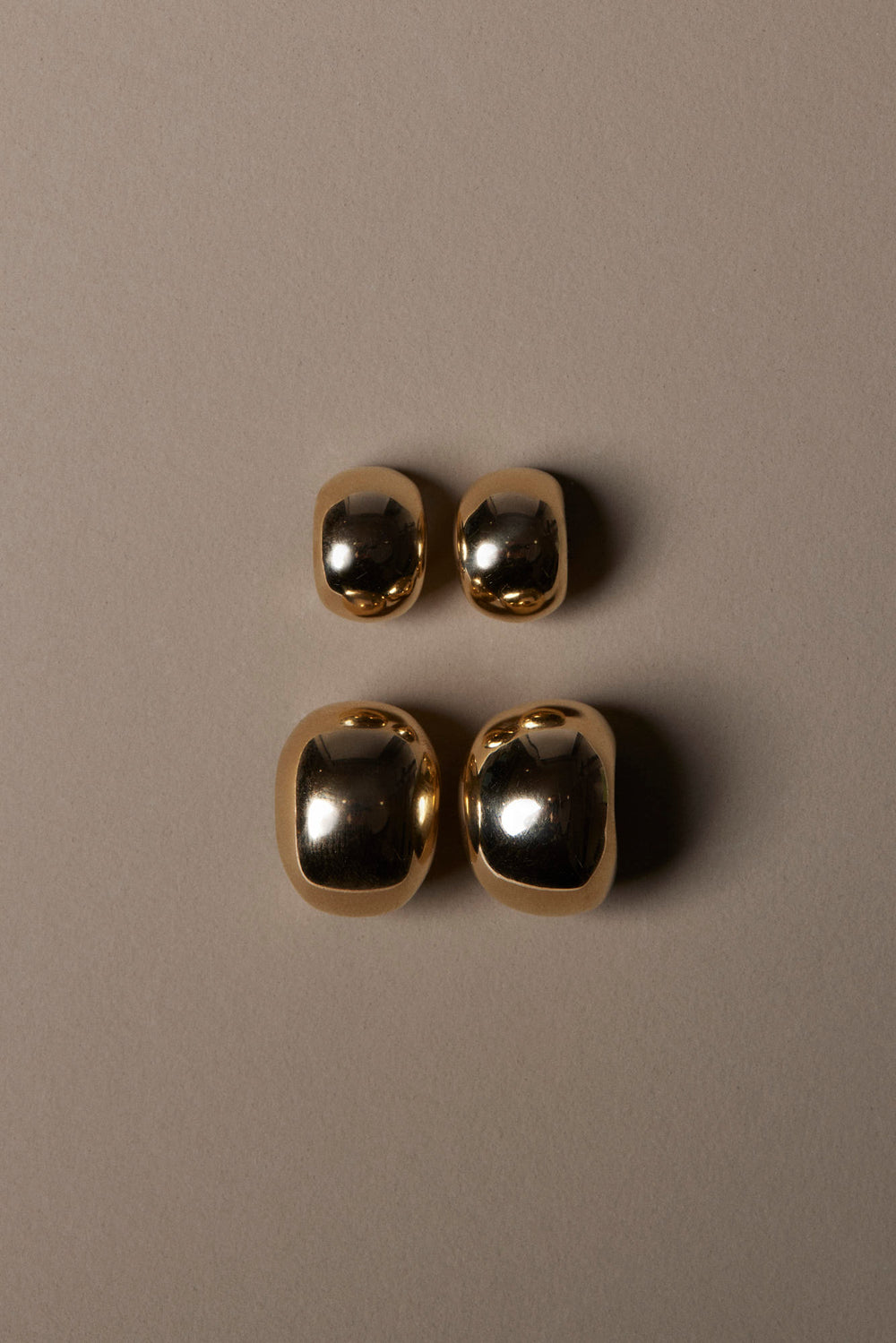 Mini Blob Hoops | Silver or 9K White Gold| Natasha Schweitzer