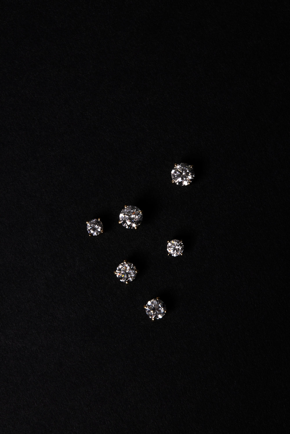 Round Diamond Studs | 18K White Gold| Natasha Schweitzer
