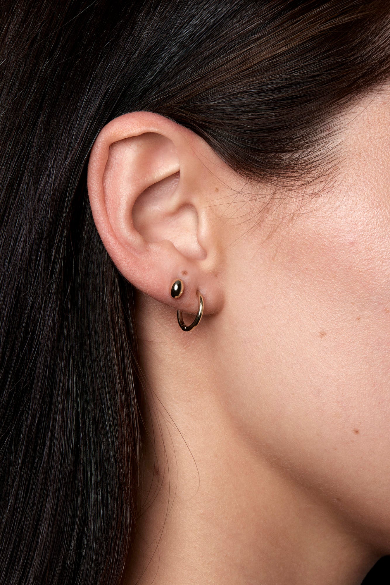 Orielle Hoops | 9K White Gold, More sizes available| Natasha Schweitzer