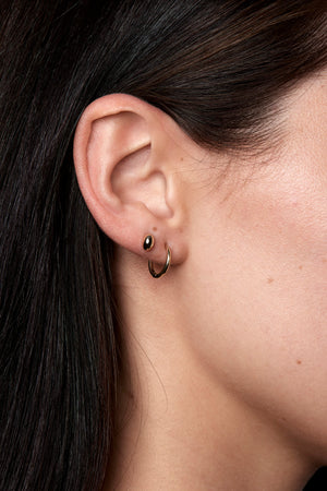 Orielle Hoops | 9K White Gold, More sizes available | Natasha Schweitzer