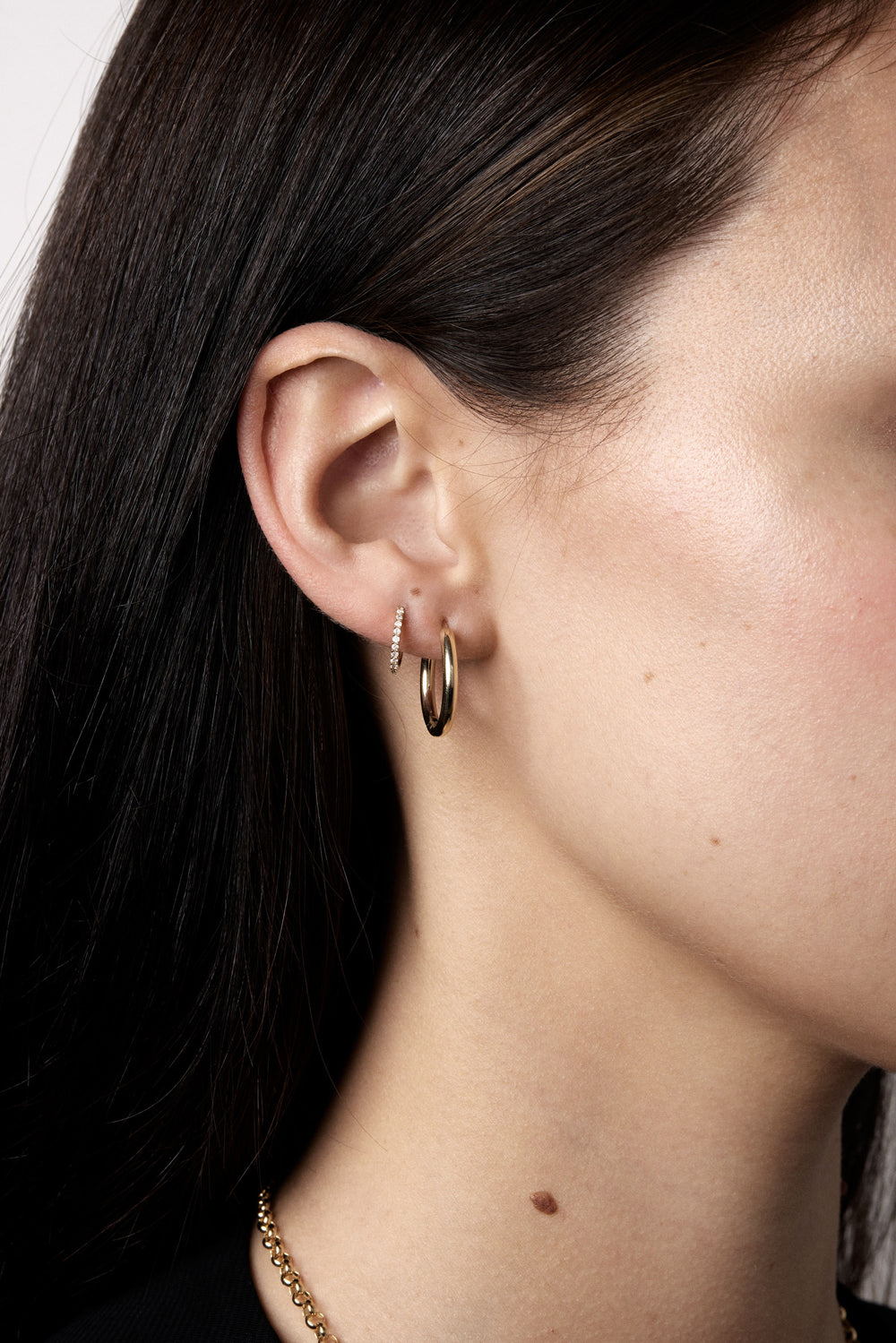 Orielle Hoops | 9K Yellow Gold, More sizes available| Natasha Schweitzer