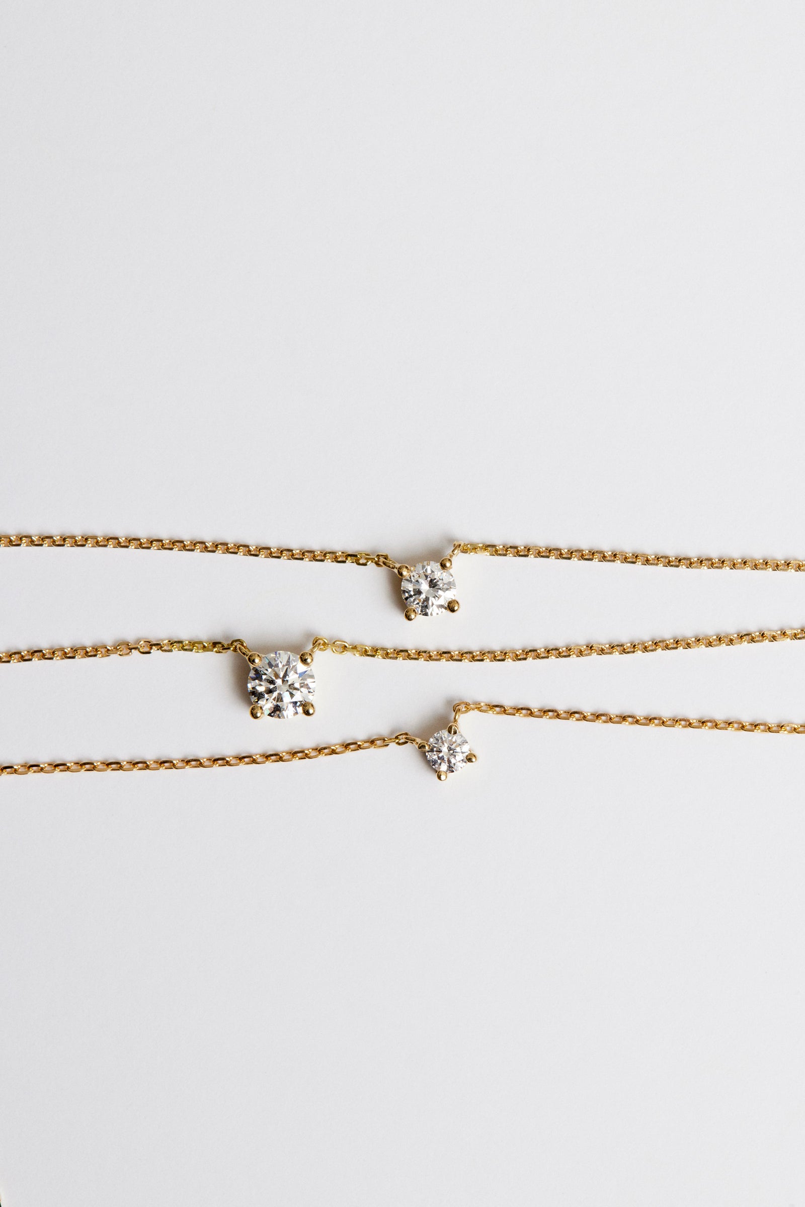 Round Diamond Necklace | 18K Gold| Natasha Schweitzer