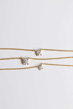 Round Diamond Necklace | 18K Gold | Natasha Schweitzer