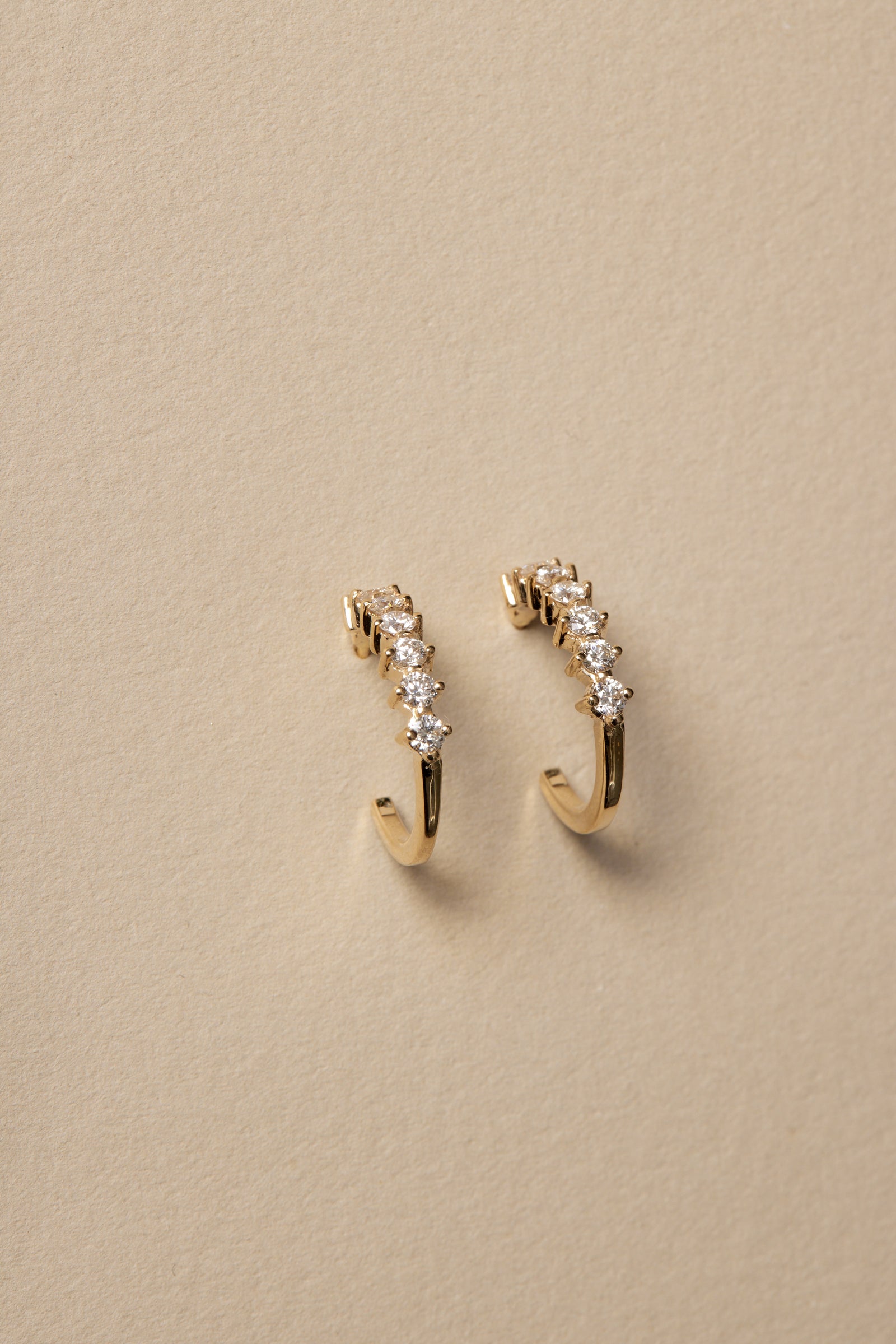 Buttercup Diamond Hoops | Yellow Gold| Natasha Schweitzer