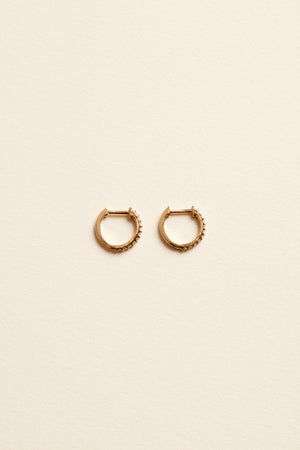 Small Diamond Huggies | 18K Rose Gold | Natasha Schweitzer
