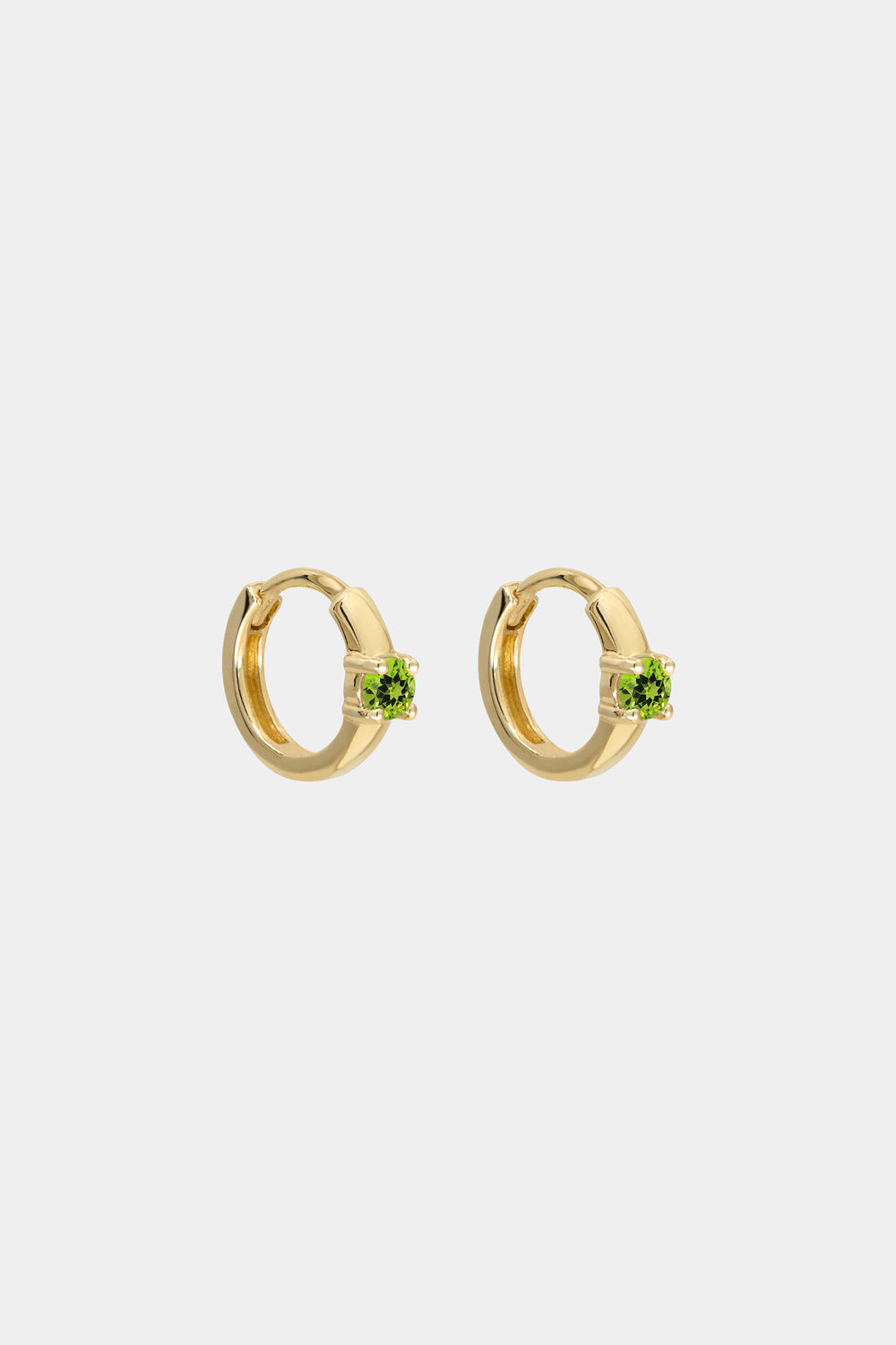Gemstone Huggies | 9K Yellow Gold