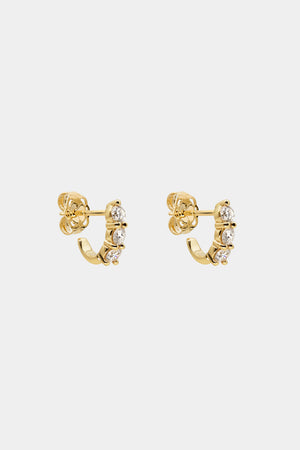 Diamond Georgie Hoops | 18K Yellow Gold, More sizes available | Natasha Schweitzer