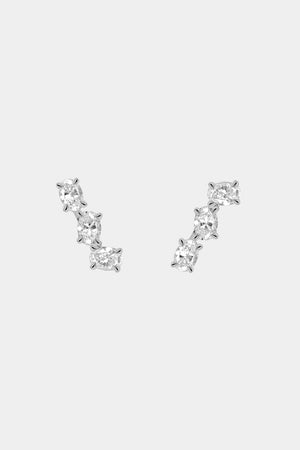 Gigi Oval Diamond Studs | 18K White Gold | Natasha Schweitzer