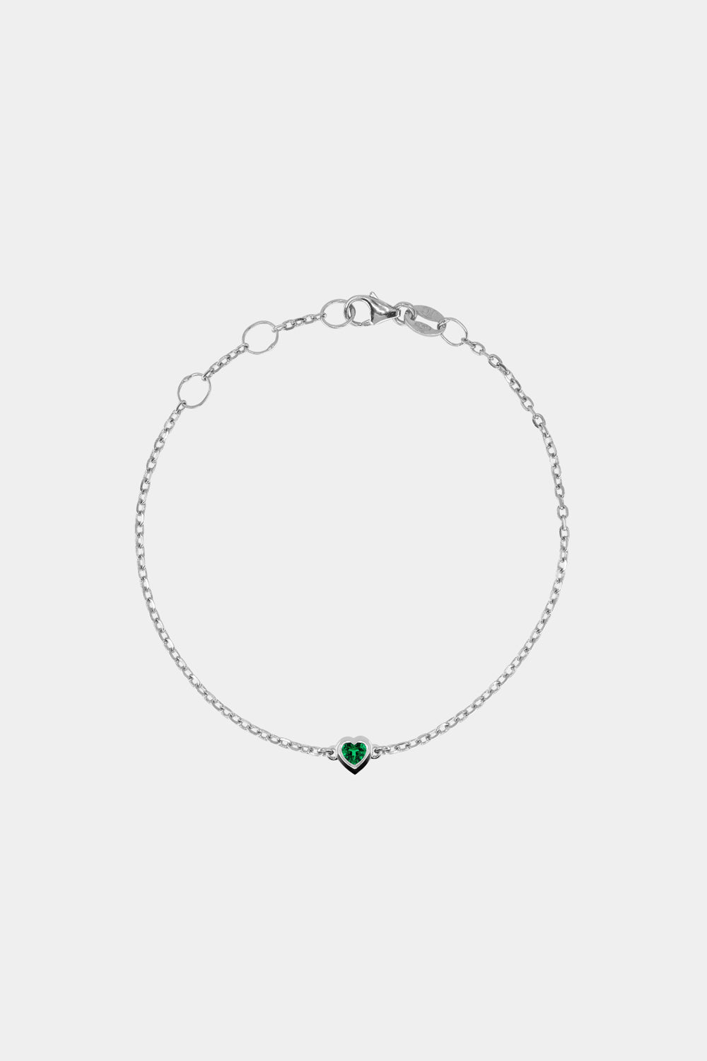 Heart Bracelet | 9K White Gold