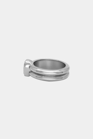 Roma Heart Diamond Ring | 18K White Gold | Natasha Schweitzer