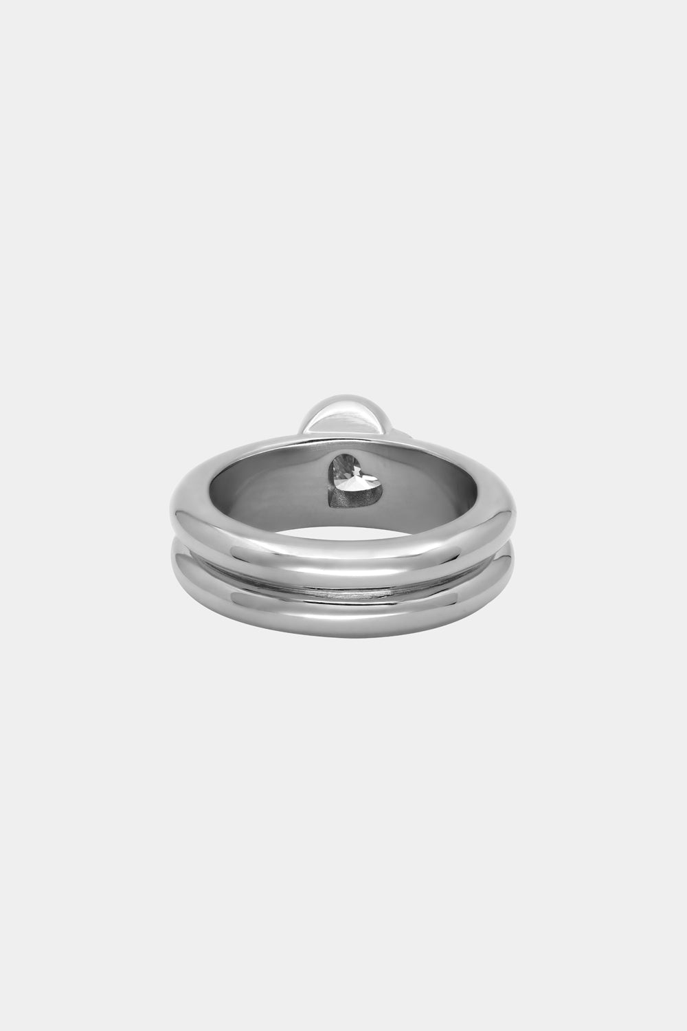 Roma Heart Diamond Ring | 18K White Gold| Natasha Schweitzer