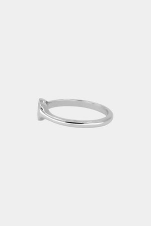 Mini Heart Signet Ring | Silver | Natasha Schweitzer