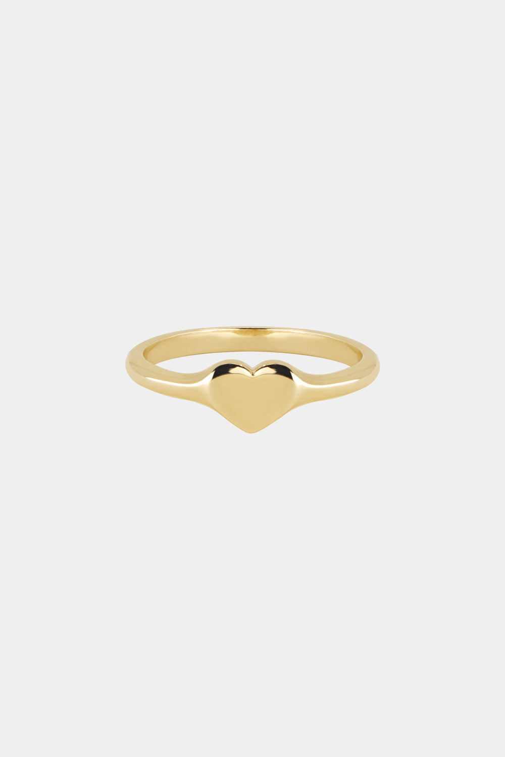 Mini Heart Signet Ring | 9K Yellow Gold