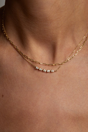 Mina Necklace | 9K Yellow Gold | Natasha Schweitzer