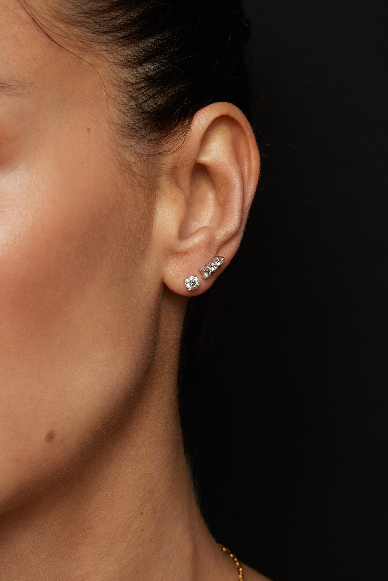 Aurora Stud | 18K White Gold