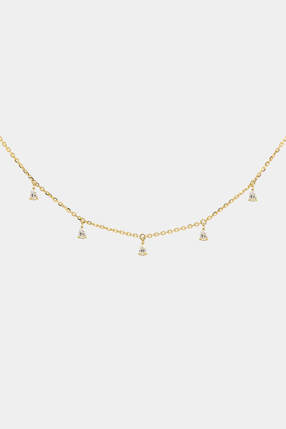 Ilona Pear Diamond Necklace | 18K Yellow Gold| Natasha Schweitzer