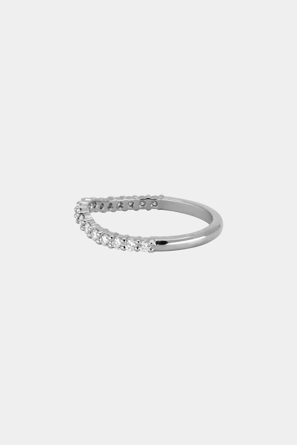 Insignia Diamond Band | 18K White Gold| Natasha Schweitzer