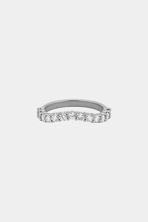 Insignia Diamond Band | 18K White Gold | Natasha Schweitzer