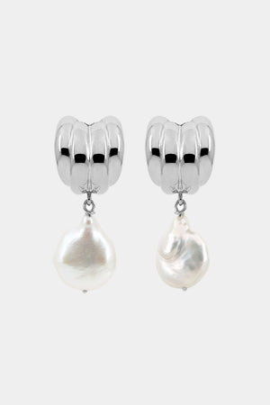 Jamie Pearl Earrings | Silver | Natasha Schweitzer