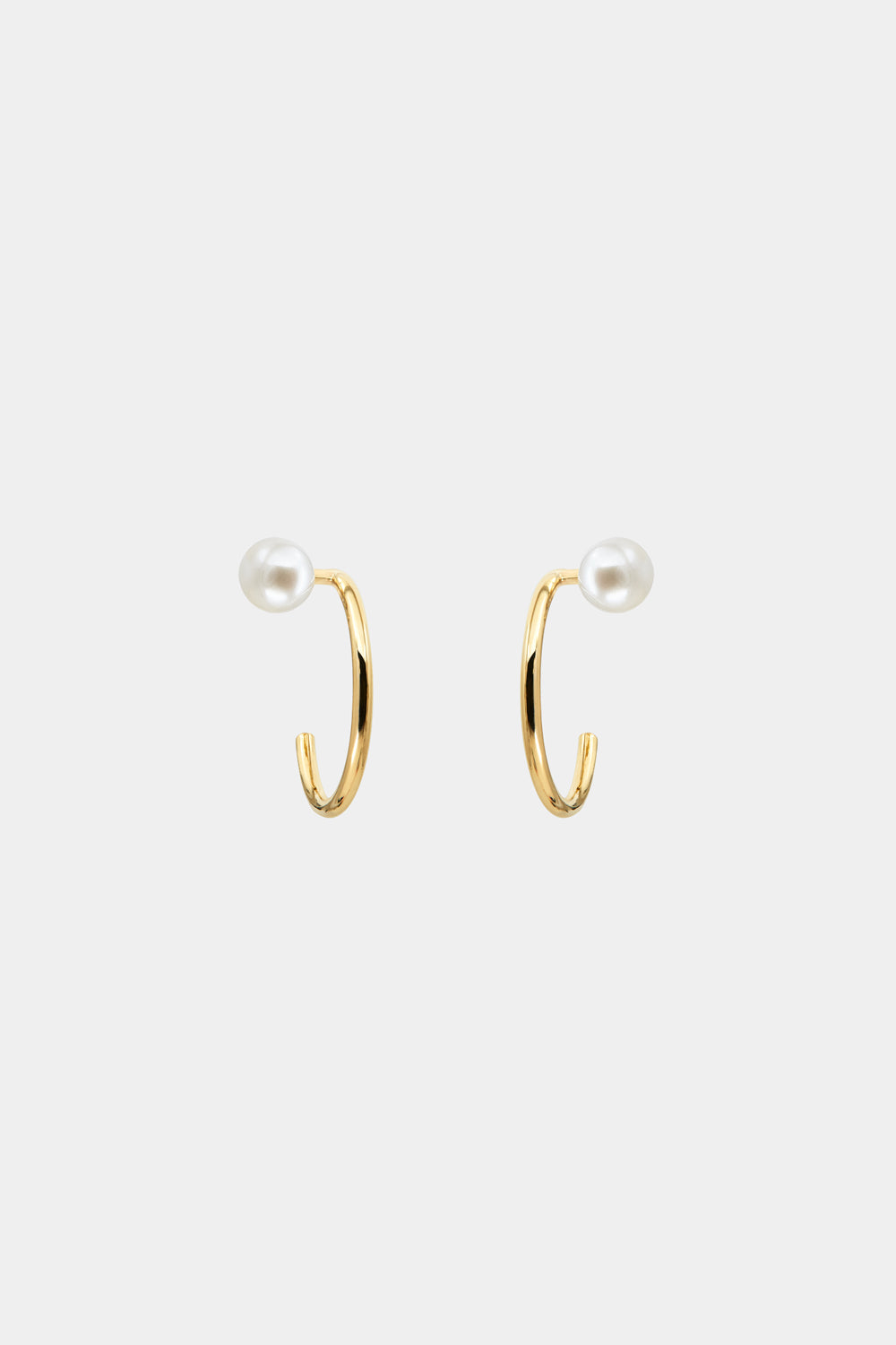 Lara Hoops with Pearl | 9K Yellow Gold