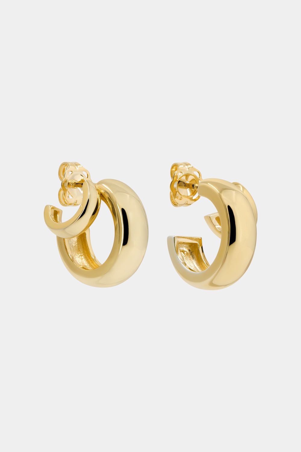 Large Sabine Hoops | Yellow Gold| Natasha Schweitzer