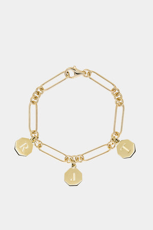 Lennox Letter Pendant | 9K Yellow Gold, Customise | Natasha Schweitzer